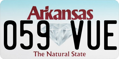AR license plate 059VUE
