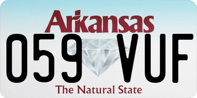 AR license plate 059VUF