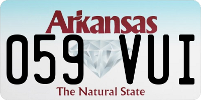 AR license plate 059VUI