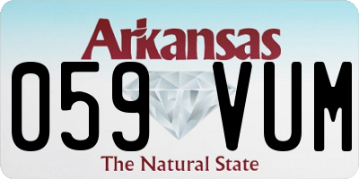 AR license plate 059VUM
