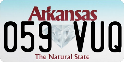 AR license plate 059VUQ