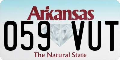 AR license plate 059VUT