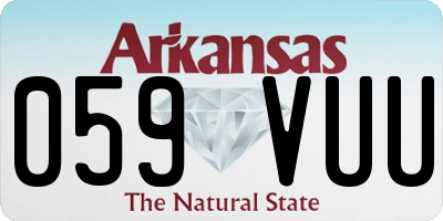 AR license plate 059VUU