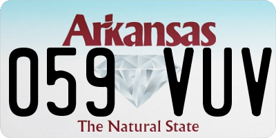 AR license plate 059VUV