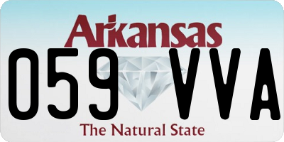 AR license plate 059VVA