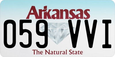 AR license plate 059VVI