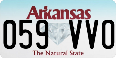 AR license plate 059VVO