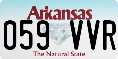 AR license plate 059VVR
