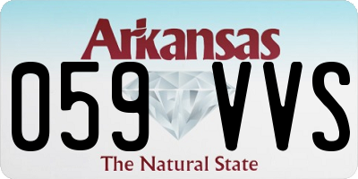 AR license plate 059VVS