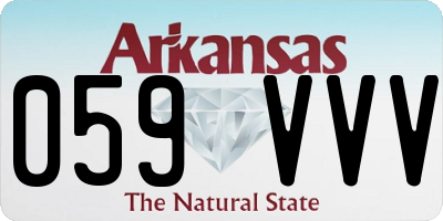 AR license plate 059VVV
