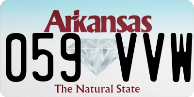 AR license plate 059VVW