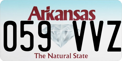 AR license plate 059VVZ
