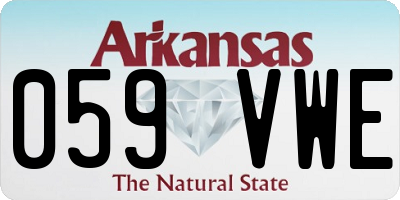AR license plate 059VWE