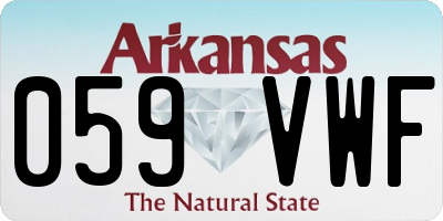 AR license plate 059VWF