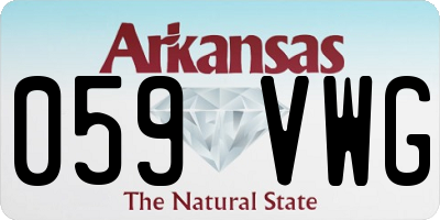 AR license plate 059VWG