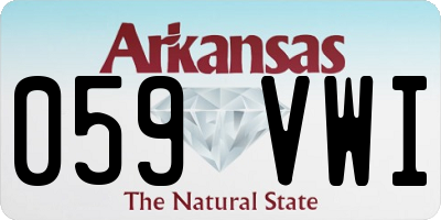 AR license plate 059VWI
