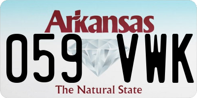 AR license plate 059VWK