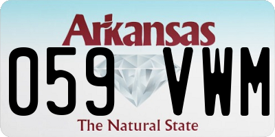 AR license plate 059VWM