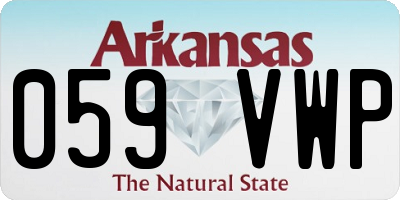 AR license plate 059VWP