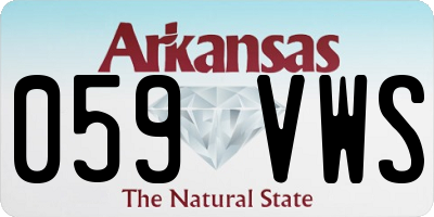 AR license plate 059VWS
