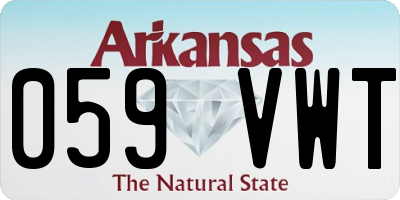 AR license plate 059VWT