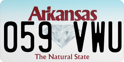 AR license plate 059VWU