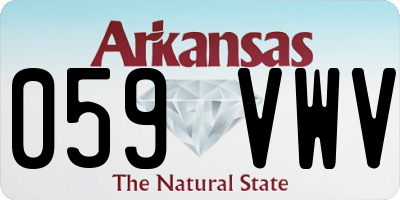 AR license plate 059VWV