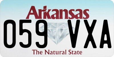 AR license plate 059VXA