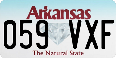 AR license plate 059VXF
