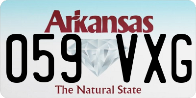 AR license plate 059VXG