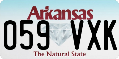 AR license plate 059VXK