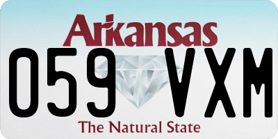 AR license plate 059VXM