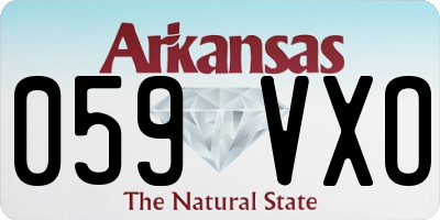 AR license plate 059VXO