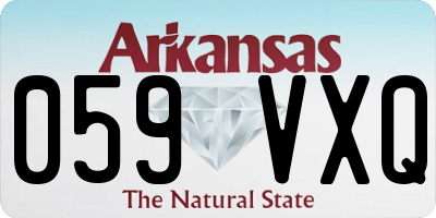 AR license plate 059VXQ