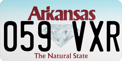 AR license plate 059VXR