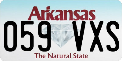 AR license plate 059VXS
