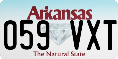 AR license plate 059VXT