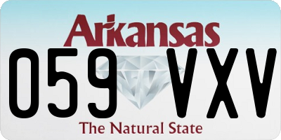 AR license plate 059VXV