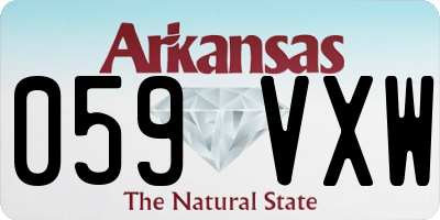 AR license plate 059VXW