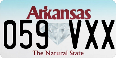 AR license plate 059VXX