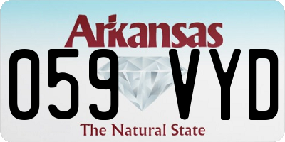 AR license plate 059VYD