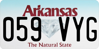 AR license plate 059VYG