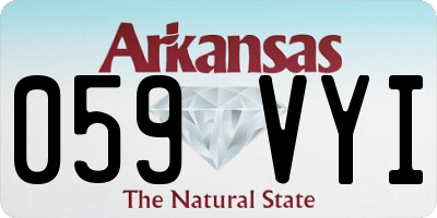 AR license plate 059VYI
