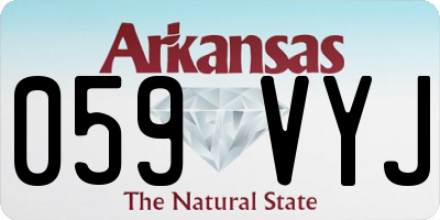 AR license plate 059VYJ