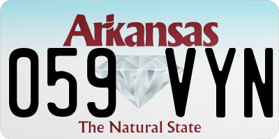 AR license plate 059VYN