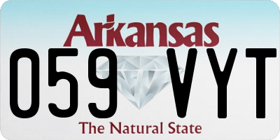 AR license plate 059VYT