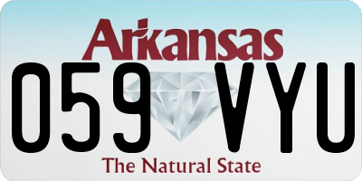 AR license plate 059VYU