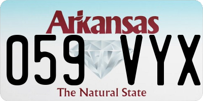 AR license plate 059VYX