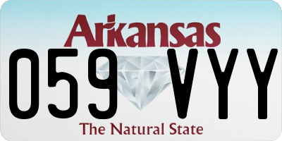 AR license plate 059VYY