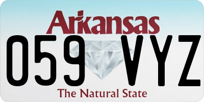 AR license plate 059VYZ